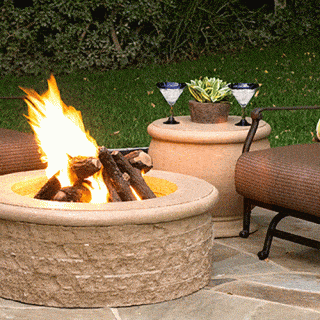chiseled fire pit chiseled fire pit - Hauser's Patio