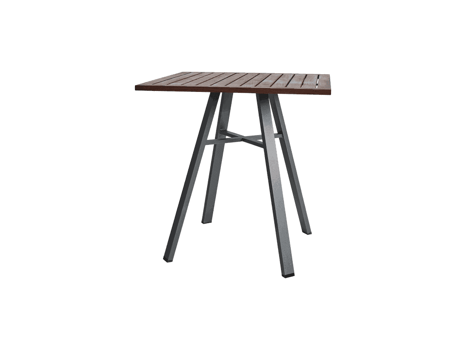 Square Bistro Table, Ipe Outdoor Furniture